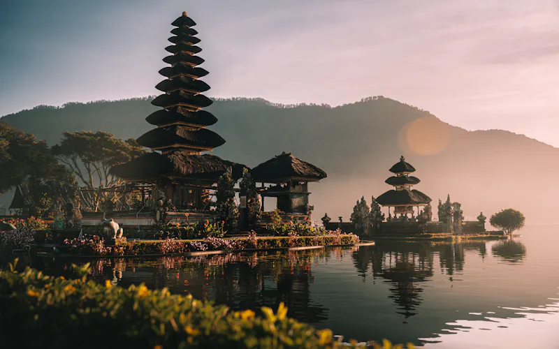 Bali: widok na popularne miejsce w kraju