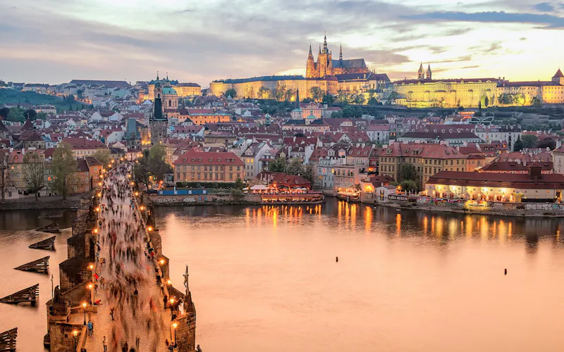 Czechy: widok na popularne miejsce w kraju