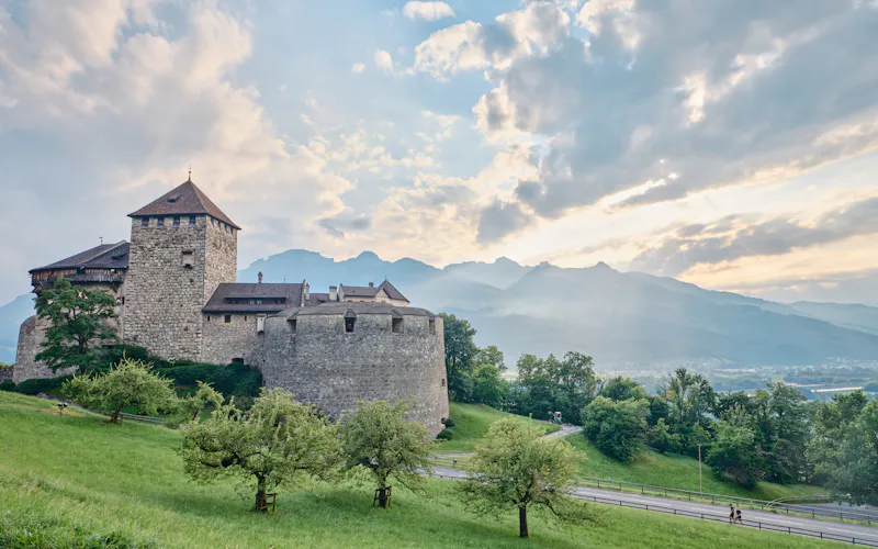 Liechtenstein: widok na popularne miejsce w kraju