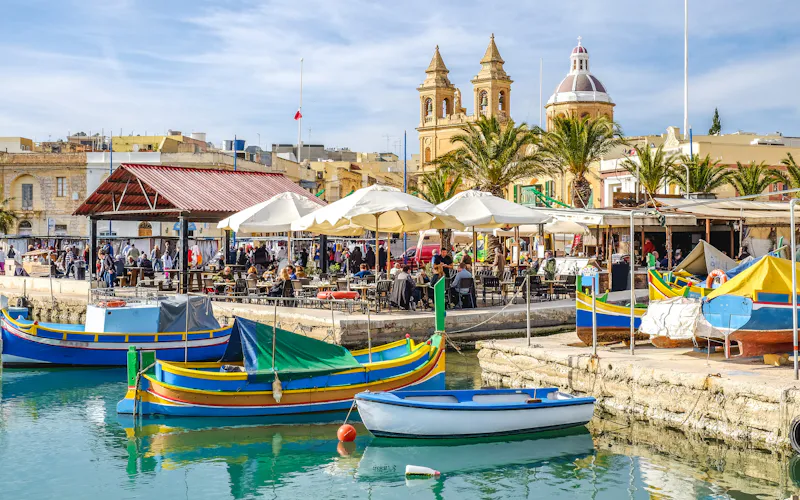 Malta: widok na popularne miejsce w kraju