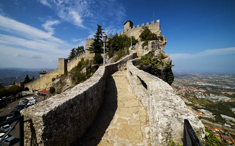 San Marino: widok na popularne miejsce w kraju