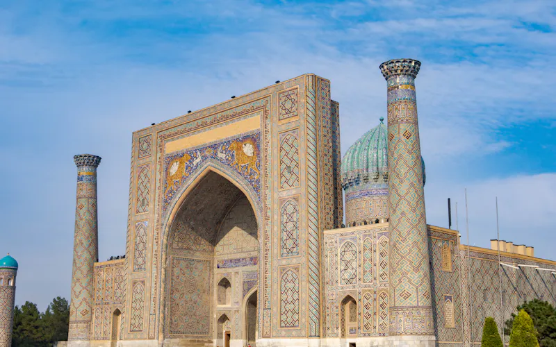 Uzbekistan: widok na popularne miejsce w kraju