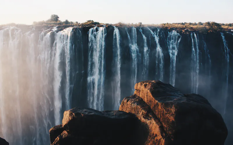 Zambia: widok na popularne miejsce w kraju